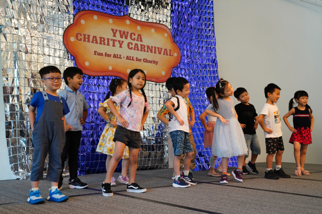 YWCA Preschool children performing on stage